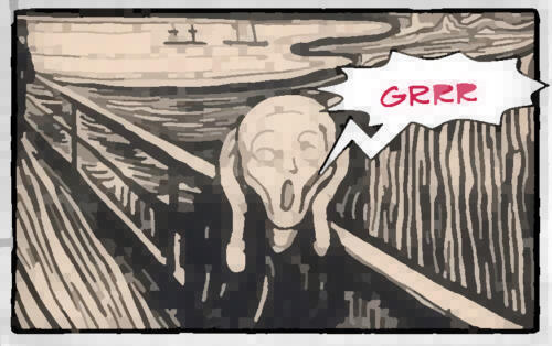 L' Urlo di Munch con un "grrr"